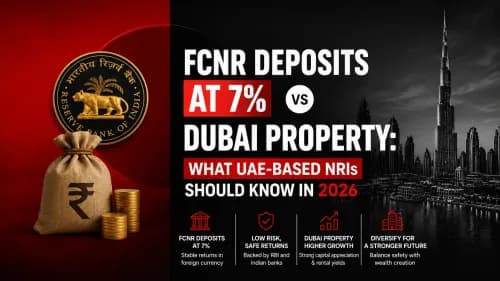 FCNR Deposits at 7% vs Dubai Property: What UAE-Based NRIs Should Know in 2026 | Archana Bhan